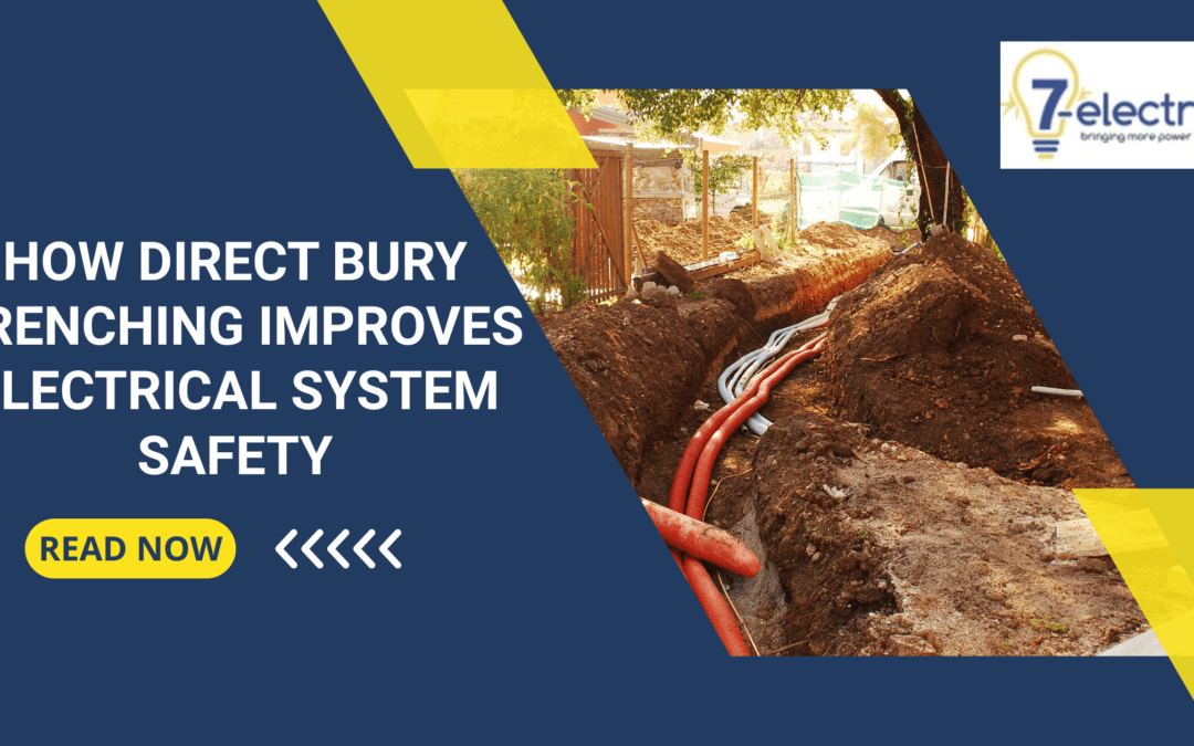 An image of direct bury trenching with blog title and read now button